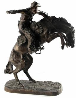 FREDERICK REMINGTON BUCKING BRONCO STATUE