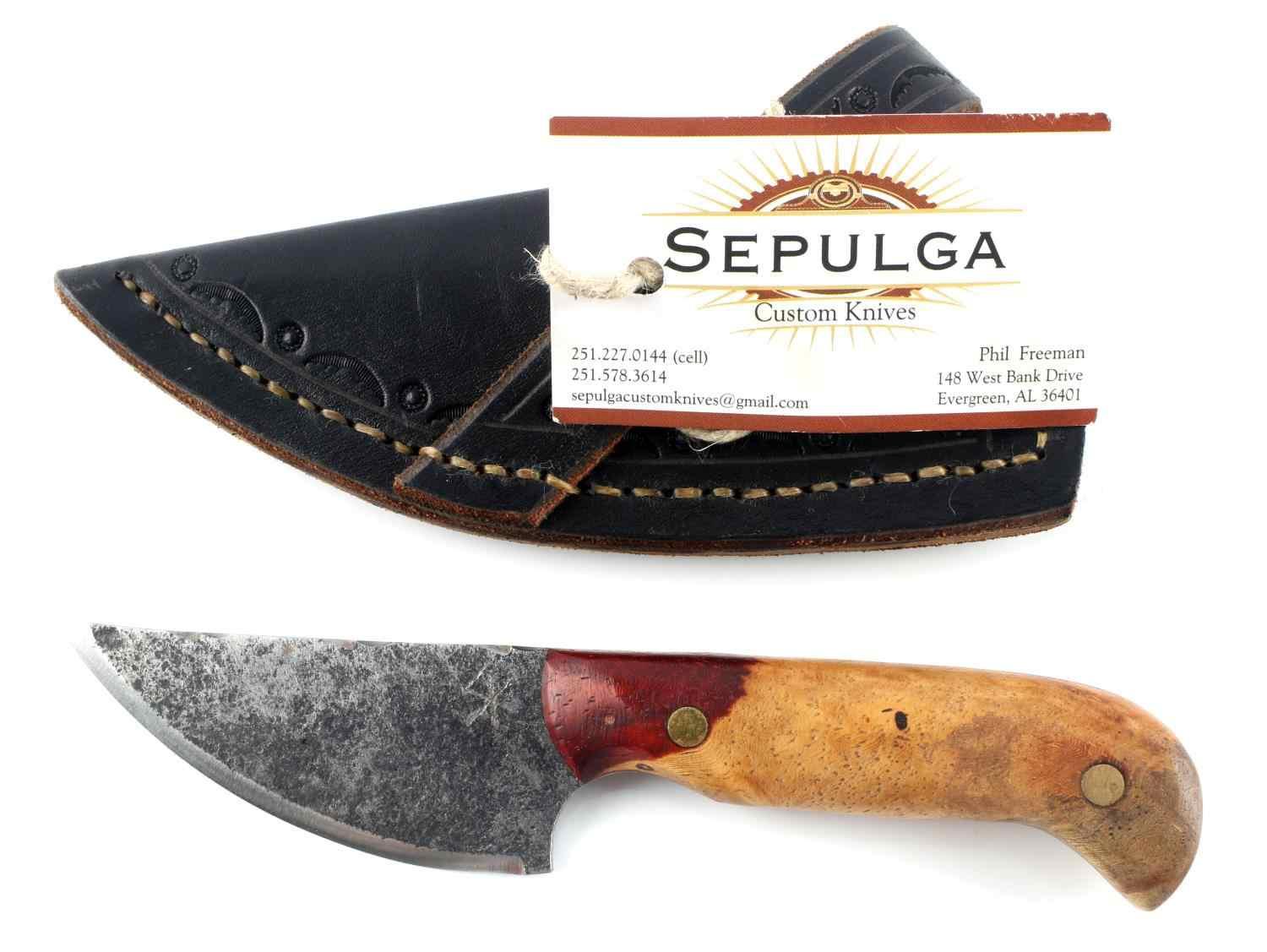 SEPULGA KNIFE CROSSCUT SAW PADAUK WOOD HANDLE