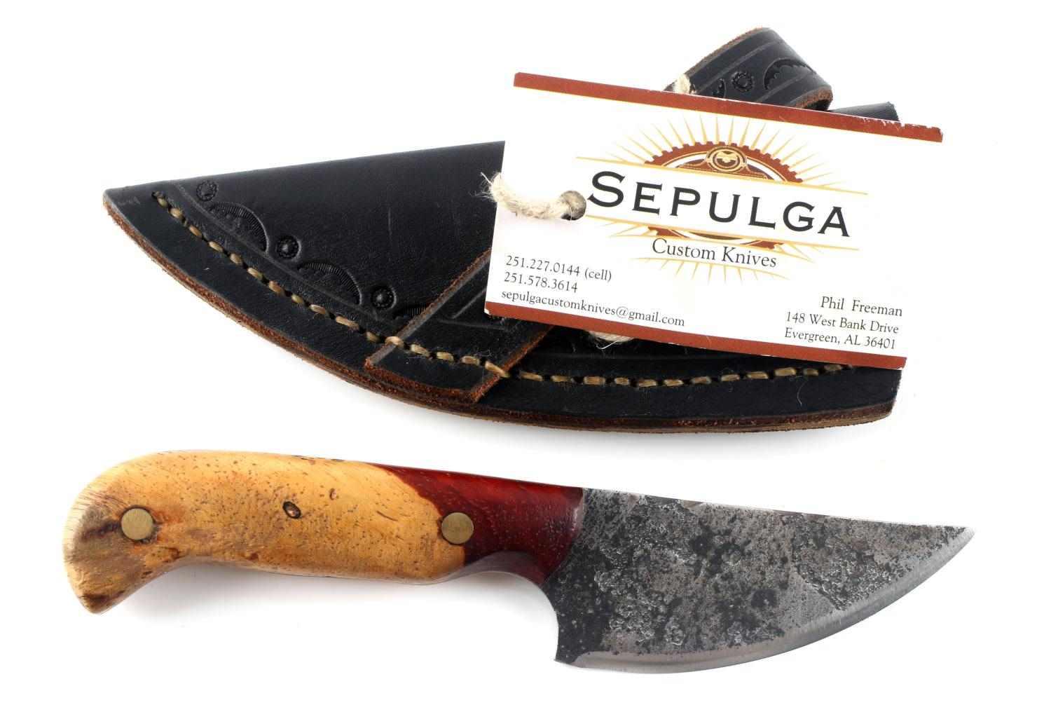 SEPULGA KNIFE CROSSCUT SAW PADAUK WOOD HANDLE