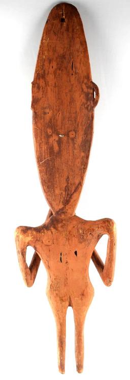 PACIFIC NORTHWEST CEREMONIAL WOODEN FIGURE