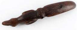 PRE COLUMBIAN TAINO CULTURE WOODEN COHOBA SPOON