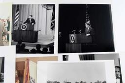 LOT OF 10 ASSORTED PHOTOGRAPHS OF JOHN F. KENNEDY