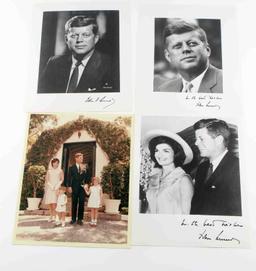 GROUP OF 4 ASSORTED PHOTOGRAPHS OF JOHN F. KENNEDY