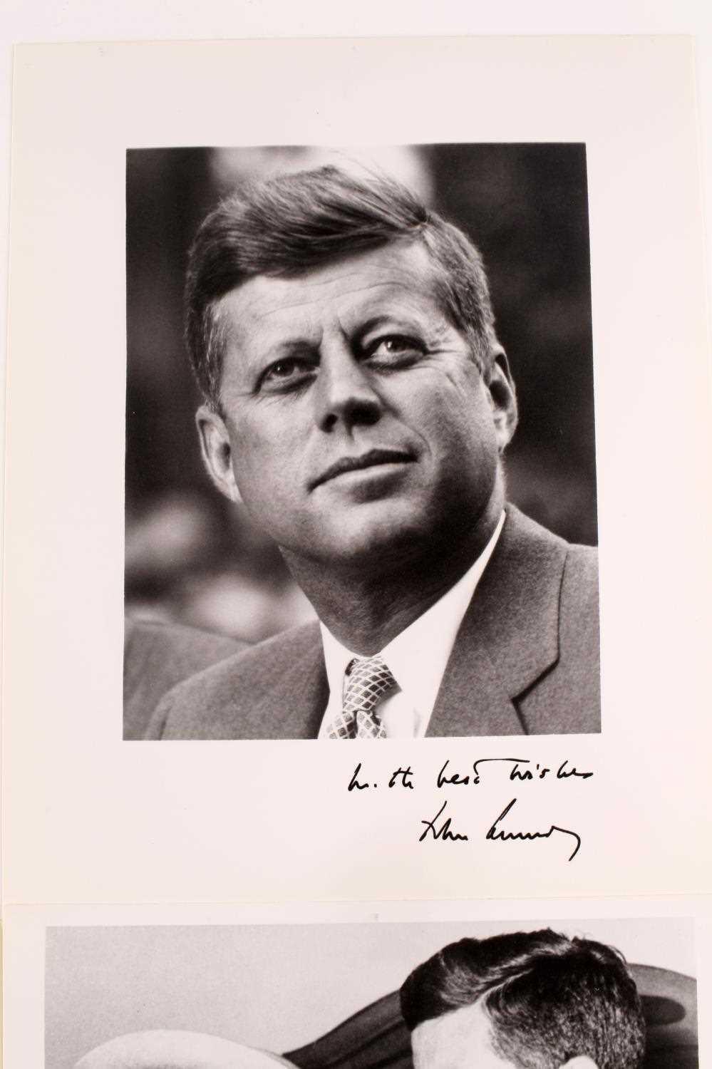 GROUP OF 4 ASSORTED PHOTOGRAPHS OF JOHN F. KENNEDY