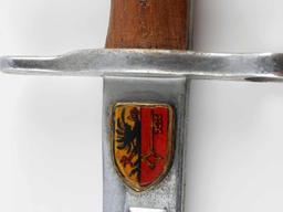 GERMAN BAYONET STYLE PAUROUX MINIATURE SWORD