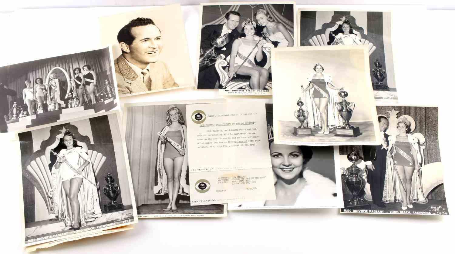 1953 MISS UNIVERSE BEAUTY PAGEANT PRESS PHOTO LOT