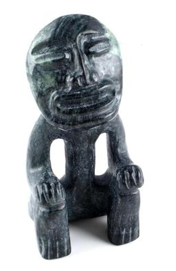 MESOAMERICAN OLMEC JADEITE EFFIGY FIGURE MODERN