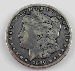 1890 CC CARSON CITY MORGAN SILVER DOLLAR F-XF