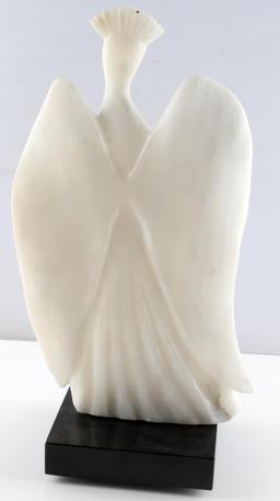 RAPLH HURST ITALIAN ALABASTER MODERNIST ANGEL