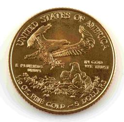 1/10TH OUNCE GOLD AMERICAN EAGLE COIN 2010 BU