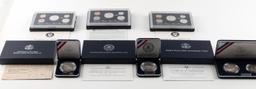 3 SILVER PROOF 3 COMMEMORATIVE COIN SET LOT