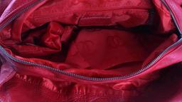 VINTAGE CHANEL LEATHER DESIGNER PURSE HOBO STYLE