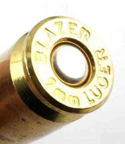 150 RDS OF 9 MM LUGER NEW AMMO HERTERS BLAZER