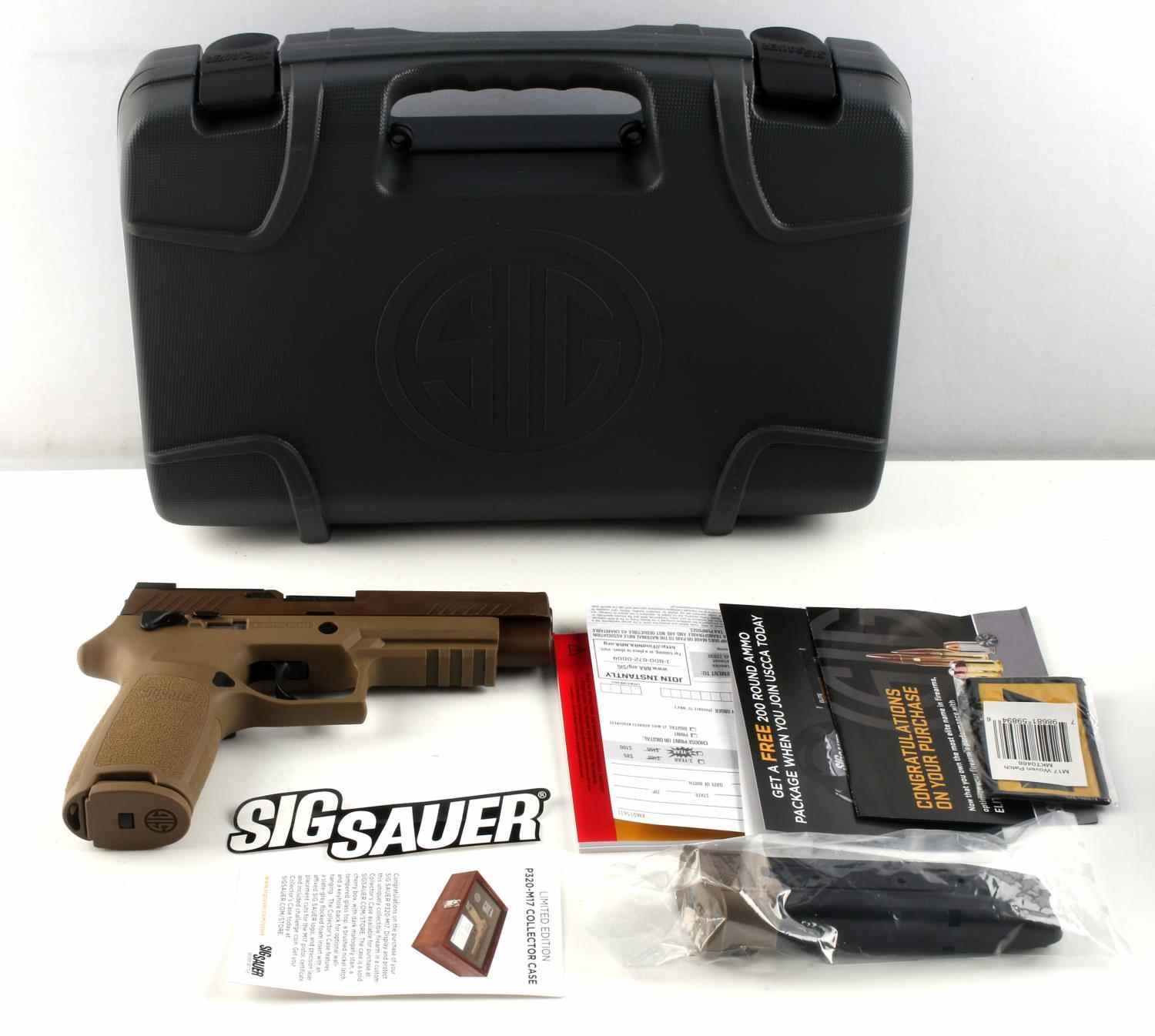 SIG SAUER P320 M17 SEMI AUTO PISTOL 9 MM LIKE NEW