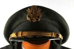 3 U.S. GREEN BERET UNIFORM AND COLONEL VISOR