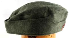 WWII GERMAN WEHRMACHT FELDGRAU PANZER SIDE CAP