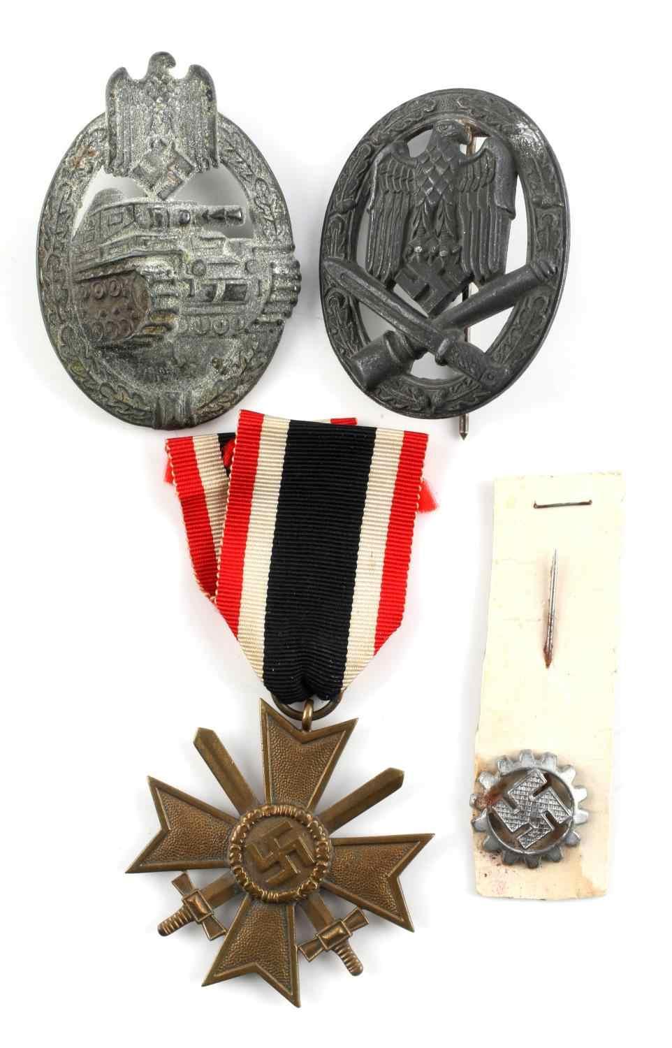 WWII GERMAN SPANISH CROSS GENERAL ASSAULT MEDALS