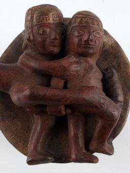 PERUVIAN PRE COLUMBIAN MOCHE EROTIC ART POTTERY