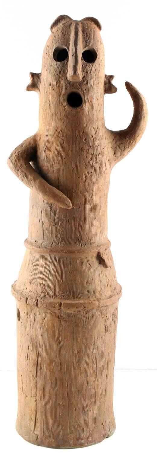 JAPANESE KOFUN ERA CLAY DANCER FIGURE ARTIFACT