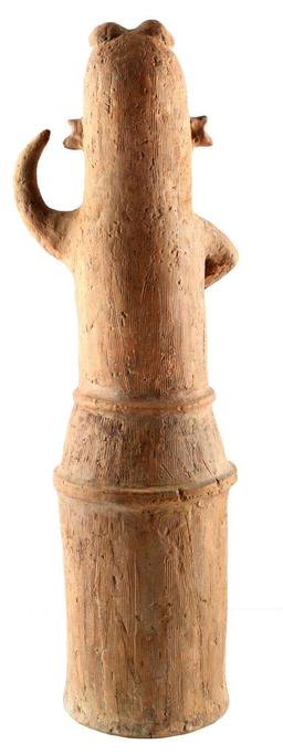 JAPANESE KOFUN ERA CLAY DANCER FIGURE ARTIFACT