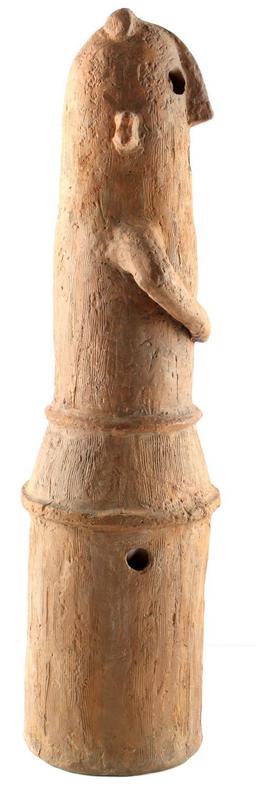 JAPANESE KOFUN ERA CLAY DANCER FIGURE ARTIFACT