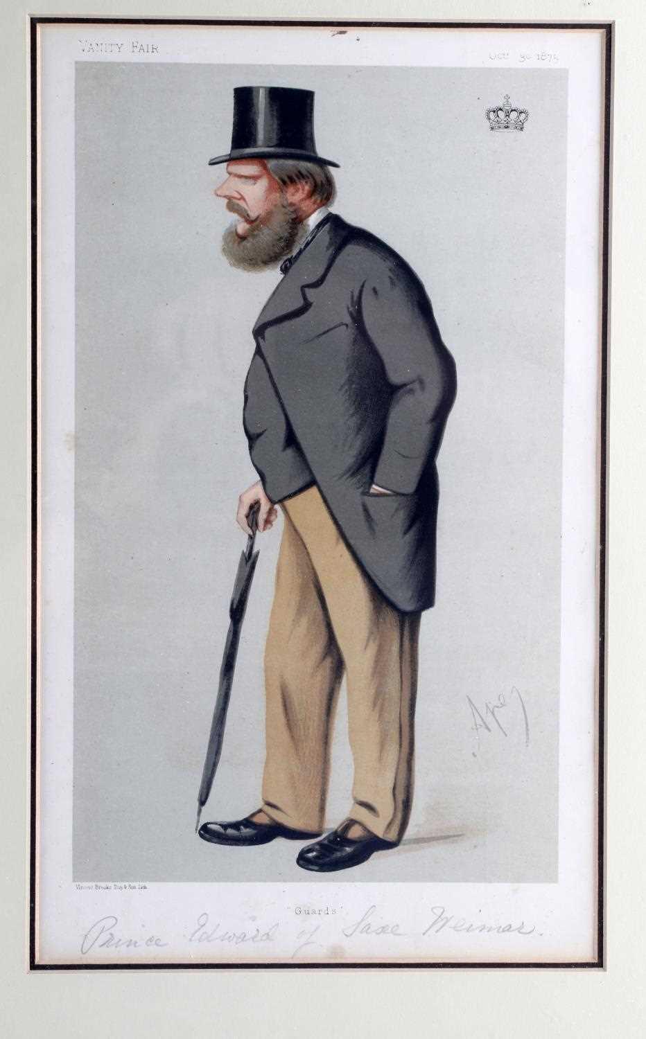 VANITY FAIR APE SPY & GUTH LITHOGRAPH ILLUSTRATION