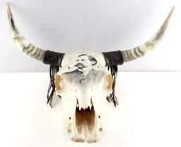 WYATT EARP PORTRAIT DRAWING COW SKULL BLOOMFIELD