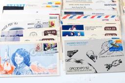 US GROUPING OF 120 SPACE COVERS & ENVELOPES