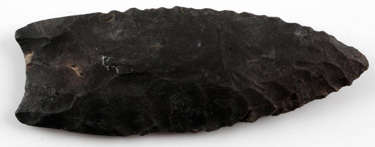 NATIVE AMERICAN CLOVIS PITKIN CHERT ARROWHEAD