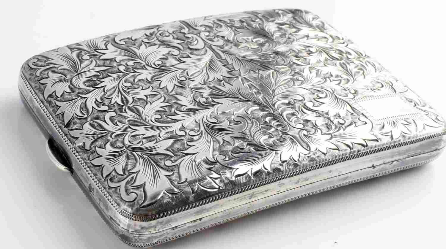 950 STERLING SILVER CIGARETTE OR CARD CASE