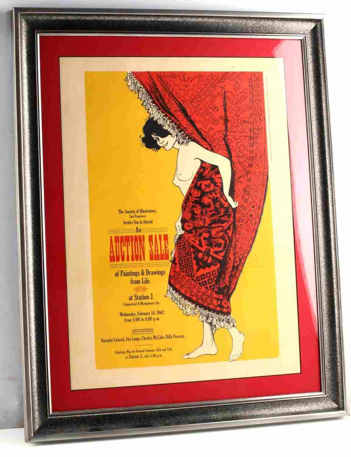 BETTY BRADER VINTAGE 1960S ADVERTISING POSTER