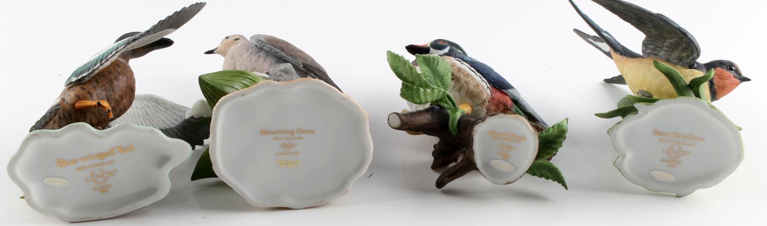 LENOX PORCELAIN DOVE WOOD DUCK & SWALLOW FIGURINES