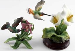 LENOX & PORCELAIN HUMMINGBIRD FIGURINES