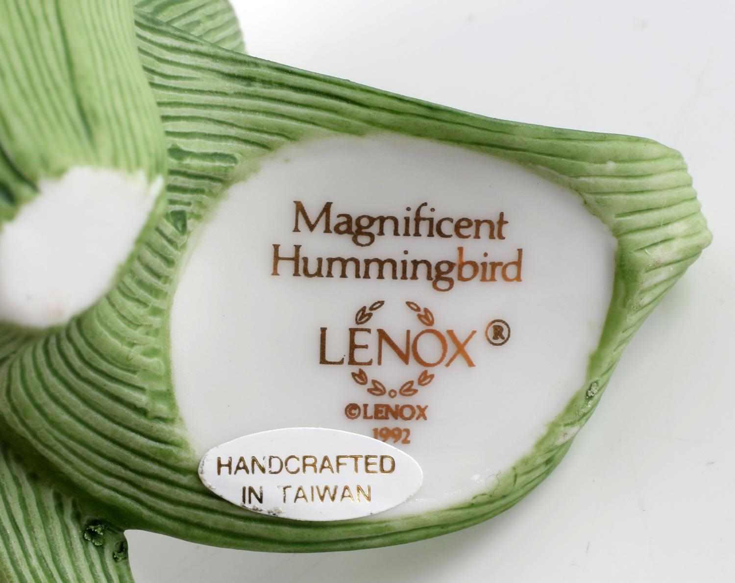 LENOX & PORCELAIN HUMMINGBIRD FIGURINES