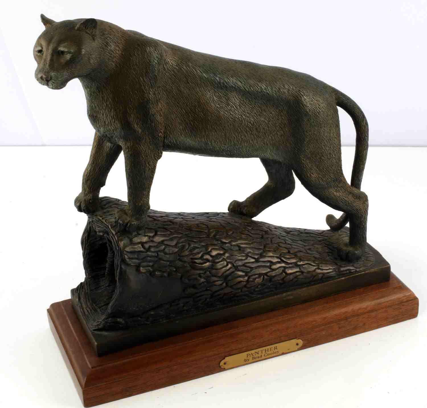 BRAD COOLEY BRONZE SCULPTURE OF FLORIDA PANTHER