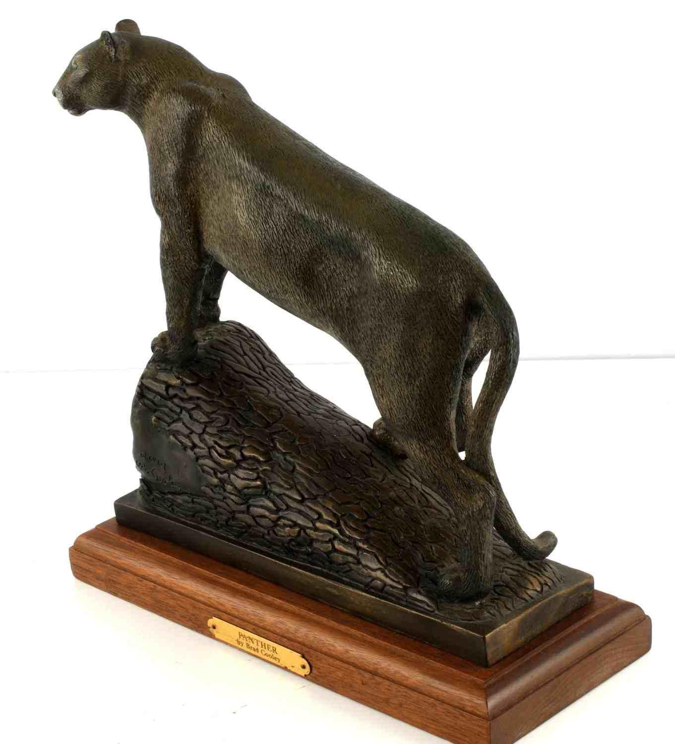 BRAD COOLEY BRONZE SCULPTURE OF FLORIDA PANTHER