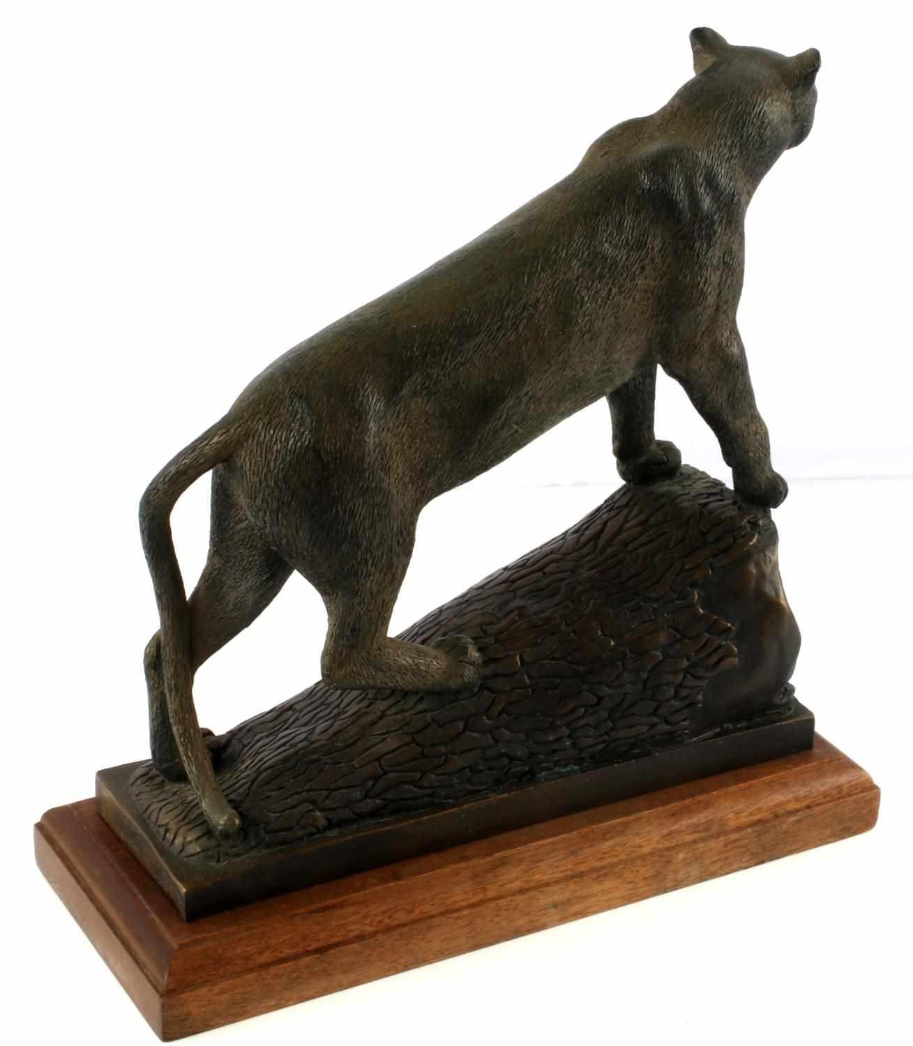 BRAD COOLEY BRONZE SCULPTURE OF FLORIDA PANTHER