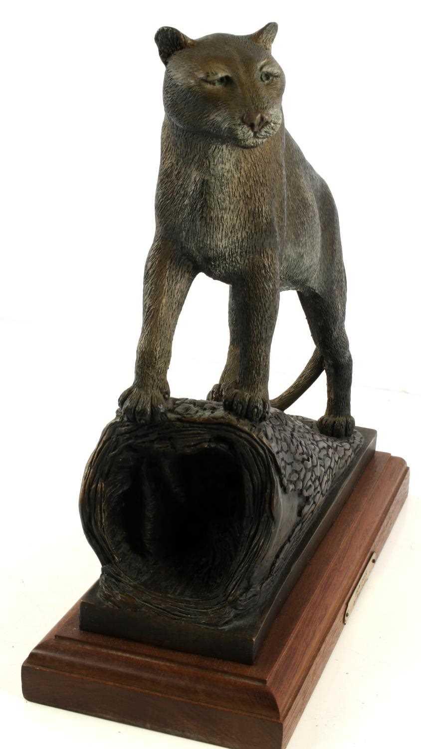 BRAD COOLEY BRONZE SCULPTURE OF FLORIDA PANTHER