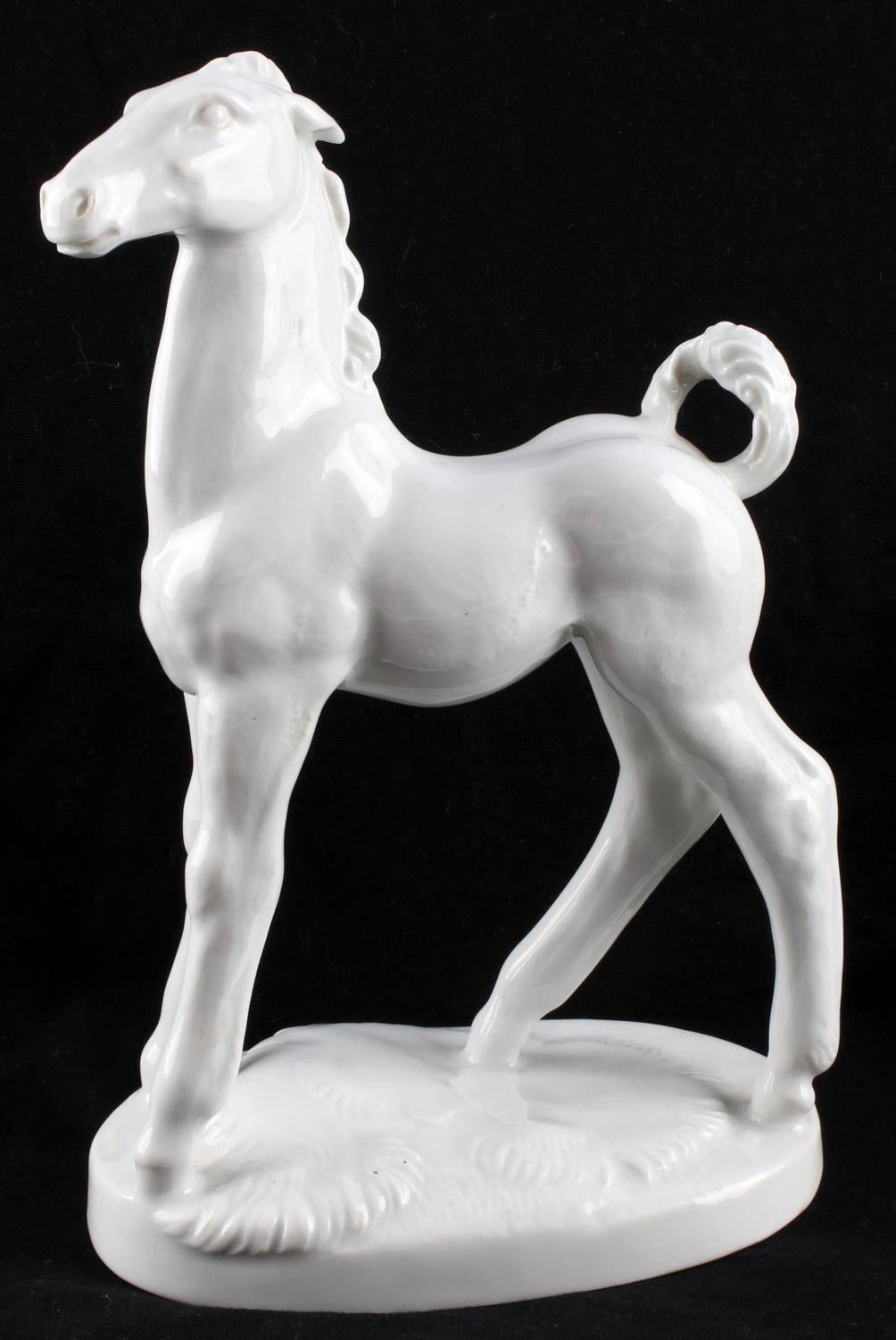 GERMANY 1955 WHITE MEISSEN COLT FOAL PORCELAIN