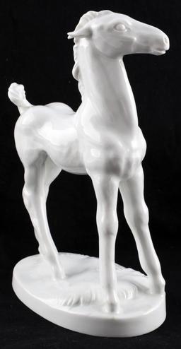 GERMANY 1955 WHITE MEISSEN COLT FOAL PORCELAIN