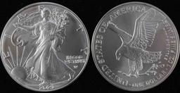 SIX  1 OZ  2021 AMERICAN SILVER EAGLE TYPE 2 COINS