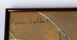 FRIDA KAHLO MET MUSEUM PRINT SIGNED FRAMED POSTER