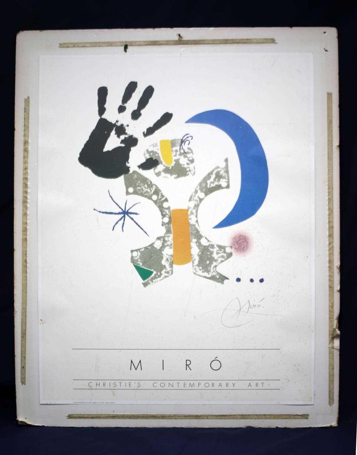 JUAN MIRO SIGNED LITHOGRAPH POSTER PRINT NO FRAME