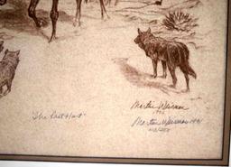 WEISMAN THE LAST HUNT NATIVE AMERICAN LE LITHO