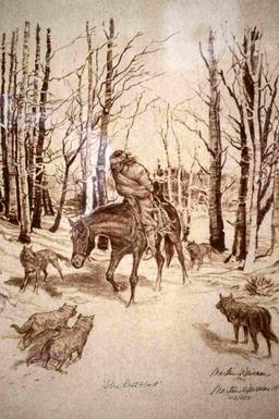 WEISMAN THE LAST HUNT NATIVE AMERICAN LE LITHO