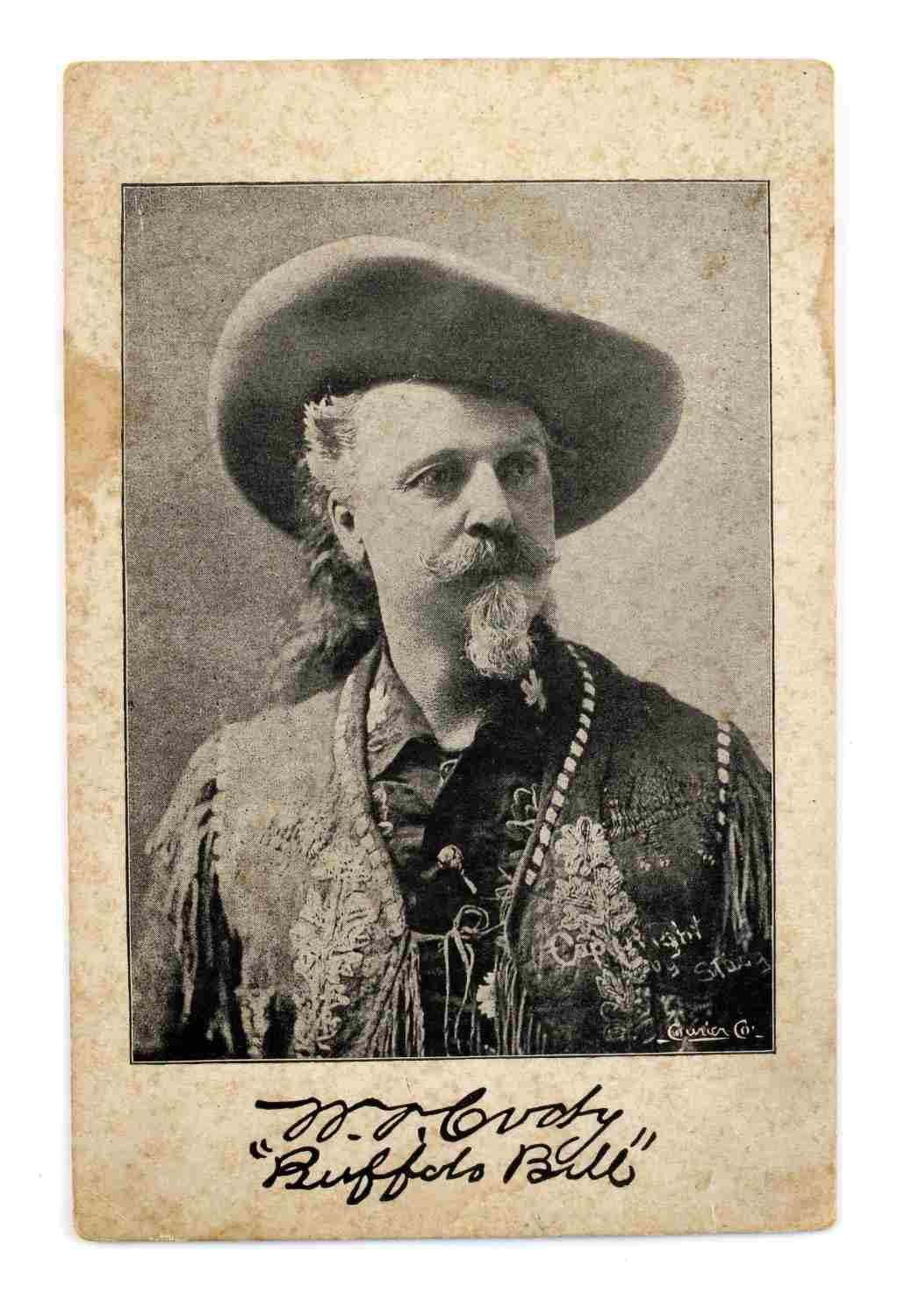 ORIGINAL BUFFALO BILL WM. CODY SHOW CABINET PHOTO