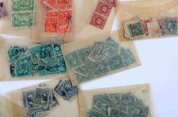 LOT OF UNSEARCHED CANCELLED WORLD AND US STAMPS