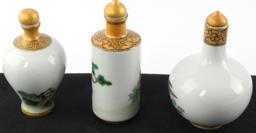 3 QING CHINESE ANTIQUE EROTICA SNUFF BOTTLES