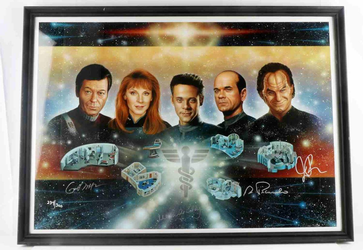 STAR TREK THE FIVE DOCTORS SIGNED LITHO LIMITED ED