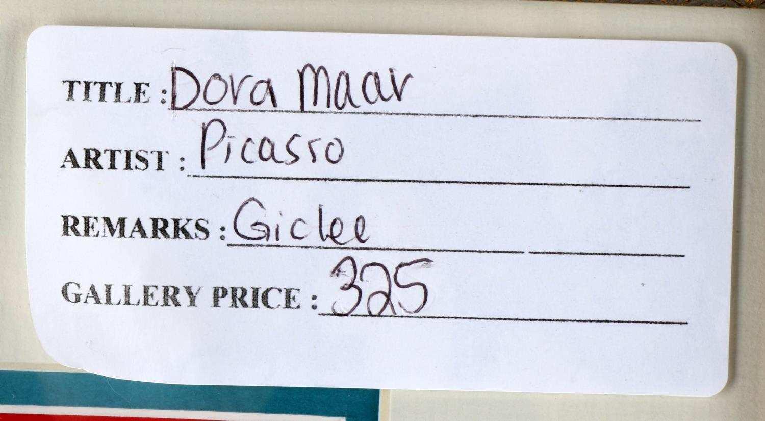 PICASSO GICLEE DORA MAAR & PORTRAIT DE FEMME